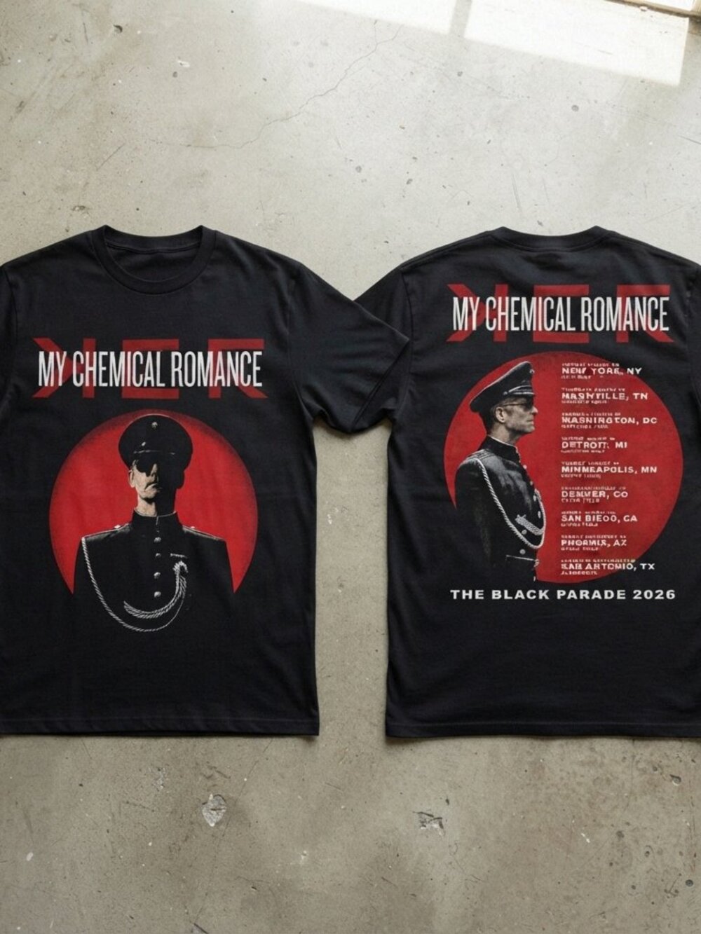 My Chemical Romance The Black Parade Tour 2026 T-Shirt